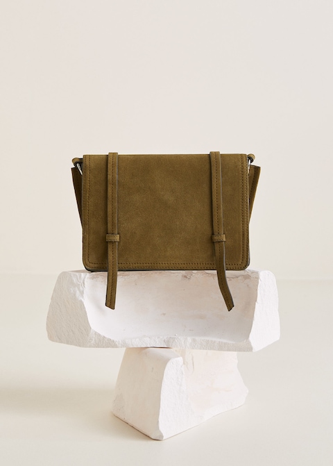 Mango Leather Crossbody Bag