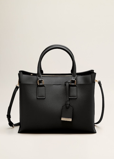 Mango Saffiano-effect Shopper Bag